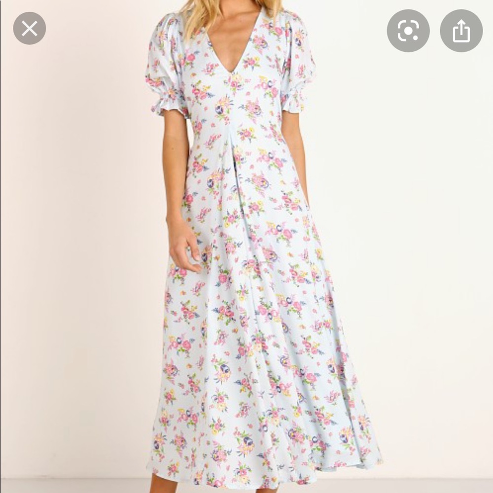 FAITHFULL THE BRAND Maggie Floral Midi Dress